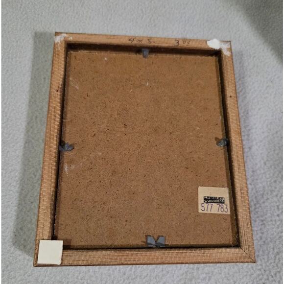 Set 2 Vtg Framed Mini Acrylic Paintings Anna Mike Wall Gallery Orange - Picture 12 of 15